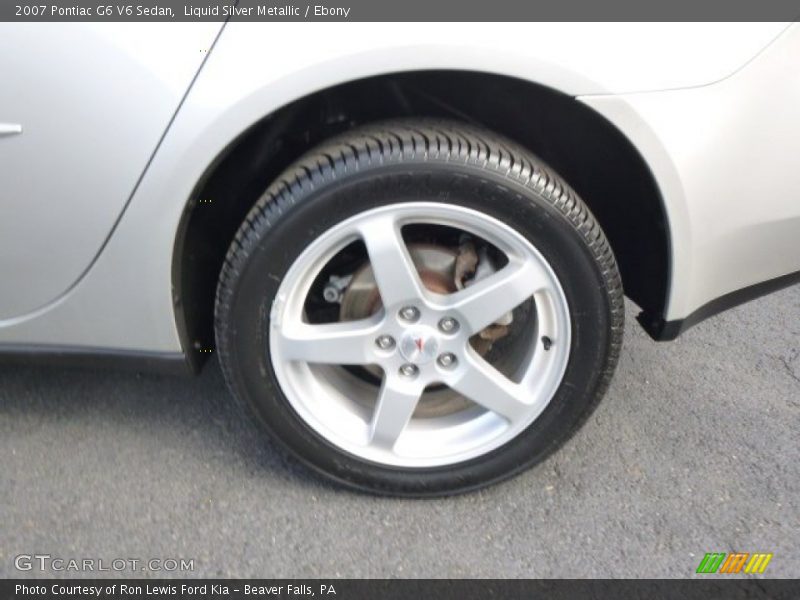 Liquid Silver Metallic / Ebony 2007 Pontiac G6 V6 Sedan