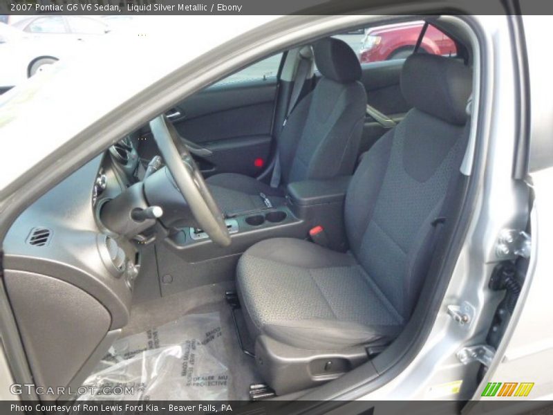 Liquid Silver Metallic / Ebony 2007 Pontiac G6 V6 Sedan