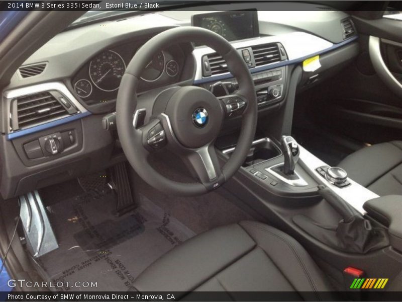Estoril Blue / Black 2014 BMW 3 Series 335i Sedan