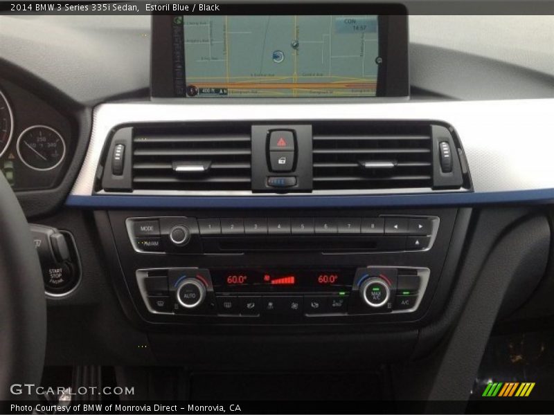 Estoril Blue / Black 2014 BMW 3 Series 335i Sedan