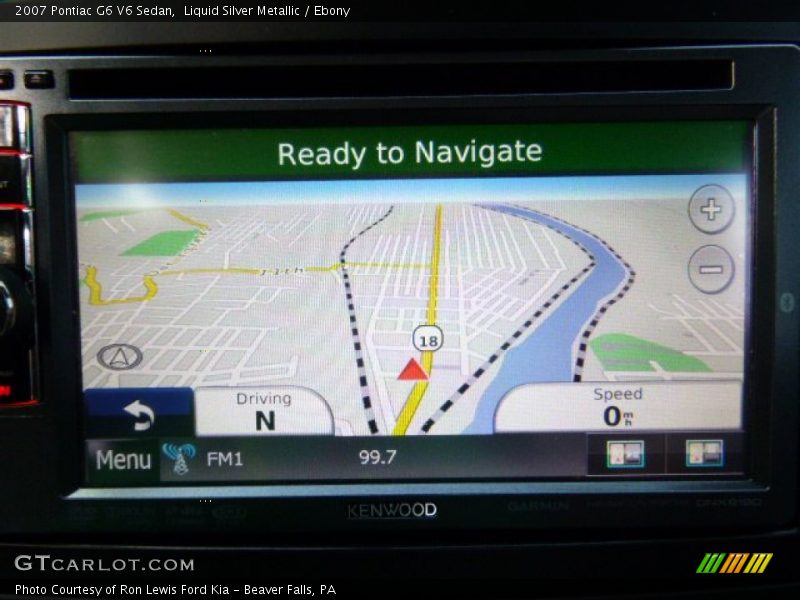 Liquid Silver Metallic / Ebony 2007 Pontiac G6 V6 Sedan