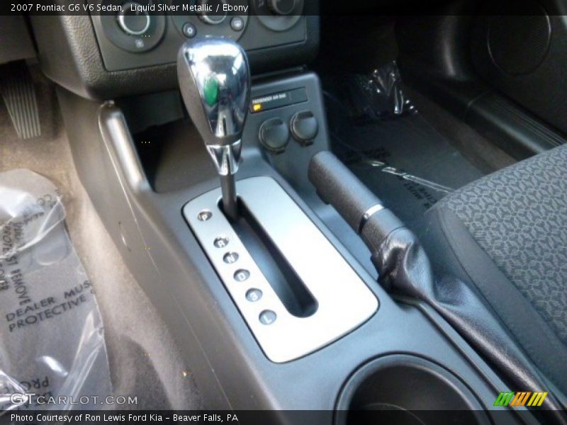 Liquid Silver Metallic / Ebony 2007 Pontiac G6 V6 Sedan