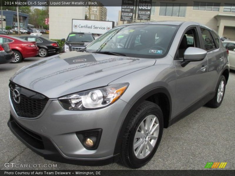 Liquid Silver Metallic / Black 2014 Mazda CX-5 Sport