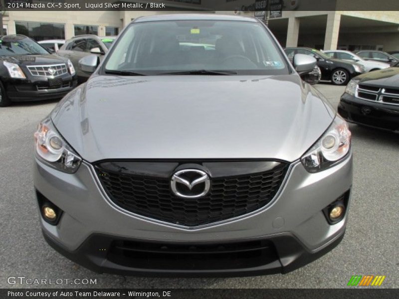 Liquid Silver Metallic / Black 2014 Mazda CX-5 Sport