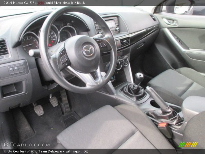 Liquid Silver Metallic / Black 2014 Mazda CX-5 Sport