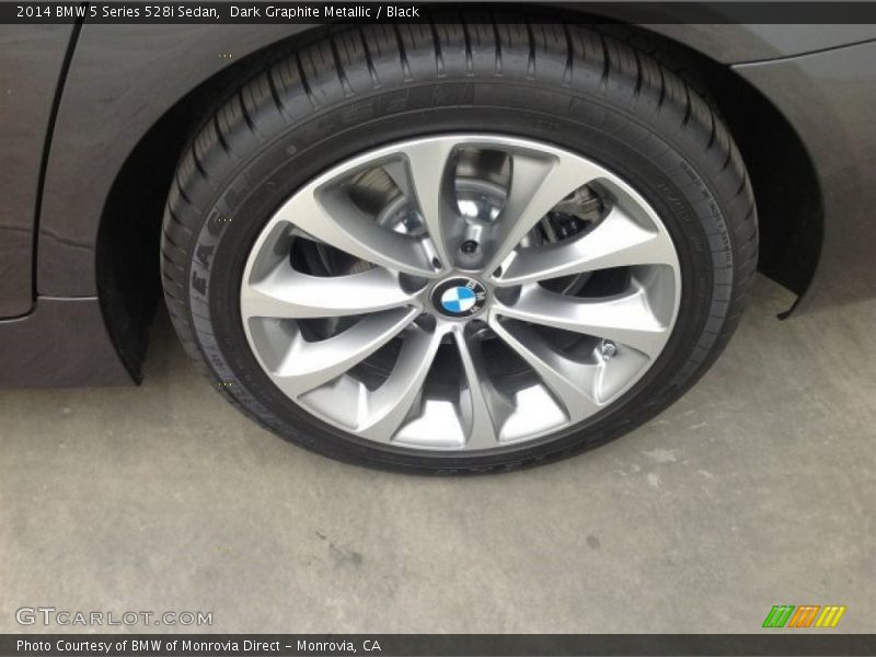 Dark Graphite Metallic / Black 2014 BMW 5 Series 528i Sedan