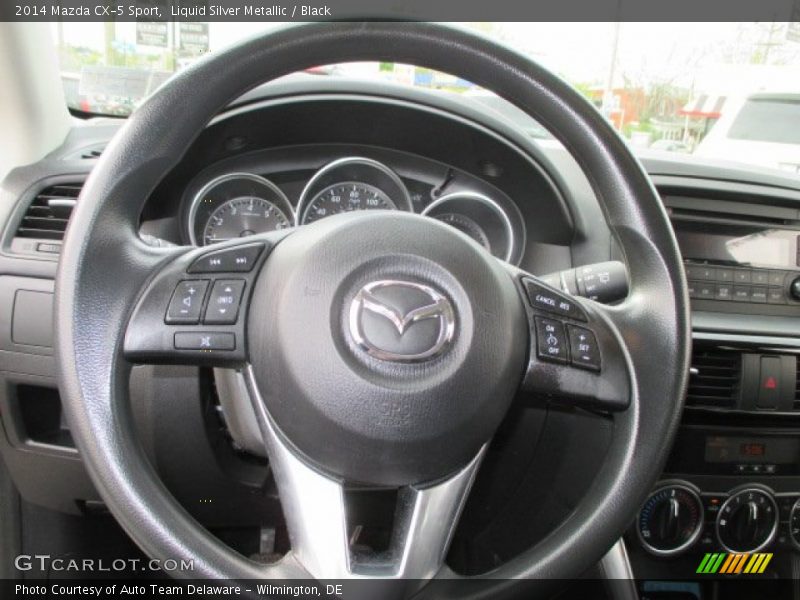 Liquid Silver Metallic / Black 2014 Mazda CX-5 Sport