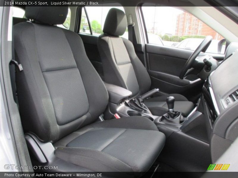 Liquid Silver Metallic / Black 2014 Mazda CX-5 Sport