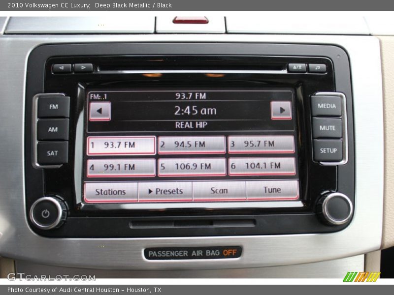 Deep Black Metallic / Black 2010 Volkswagen CC Luxury