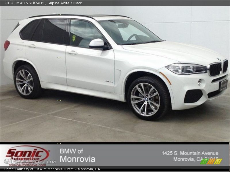 Alpine White / Black 2014 BMW X5 xDrive35i