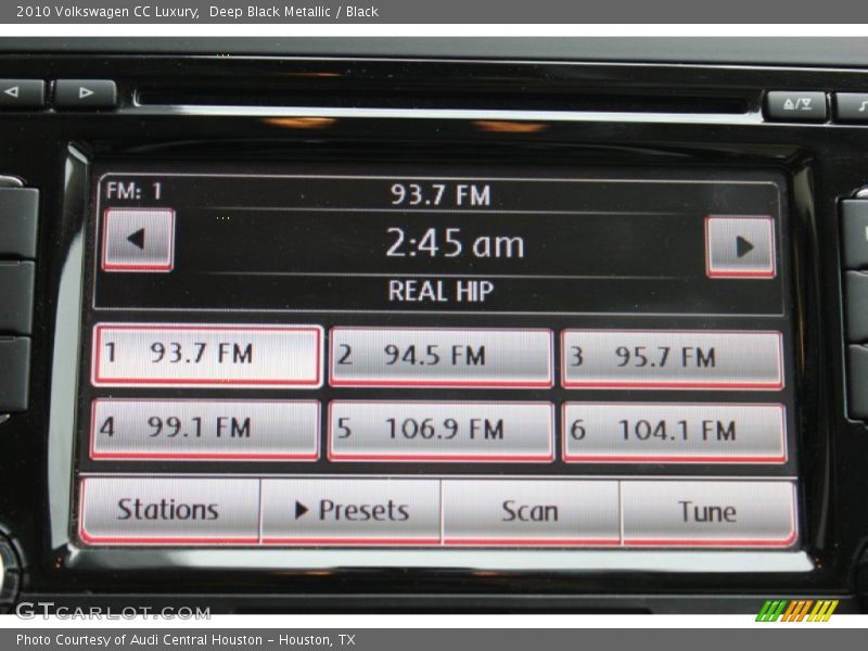 Deep Black Metallic / Black 2010 Volkswagen CC Luxury