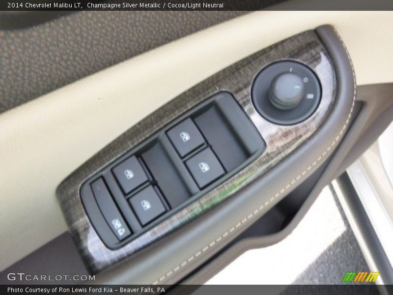 Champagne Silver Metallic / Cocoa/Light Neutral 2014 Chevrolet Malibu LT