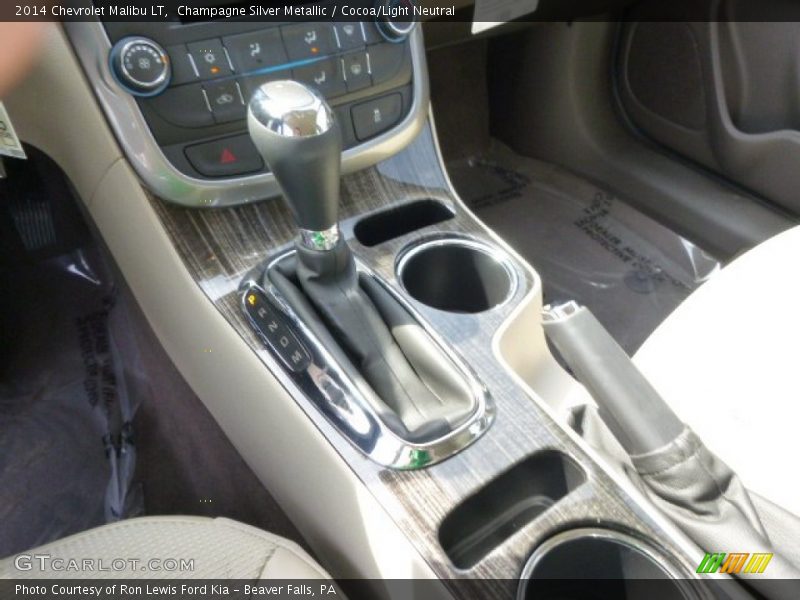 Champagne Silver Metallic / Cocoa/Light Neutral 2014 Chevrolet Malibu LT