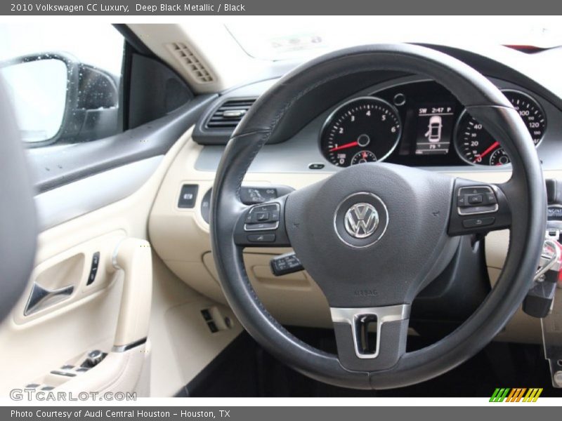Deep Black Metallic / Black 2010 Volkswagen CC Luxury