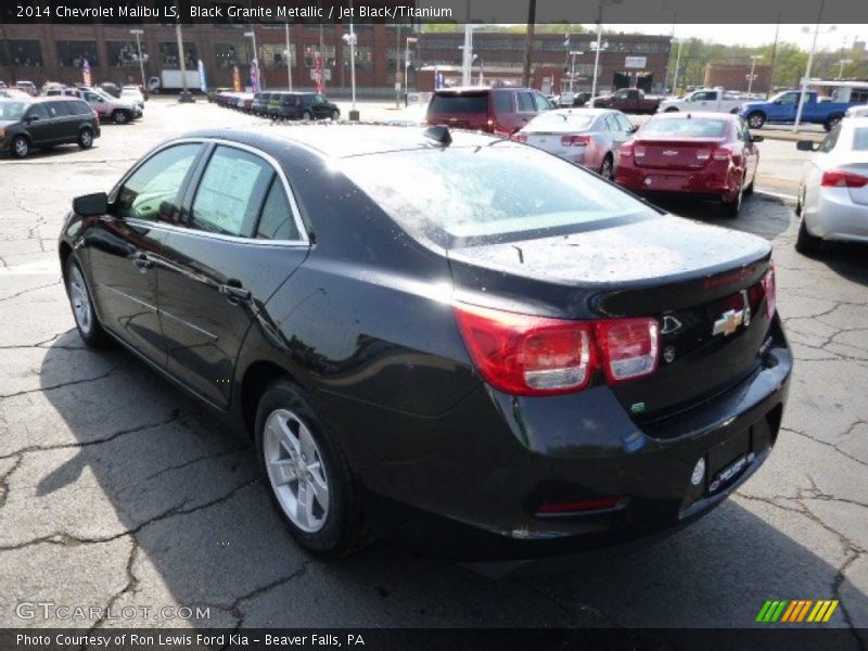 Black Granite Metallic / Jet Black/Titanium 2014 Chevrolet Malibu LS