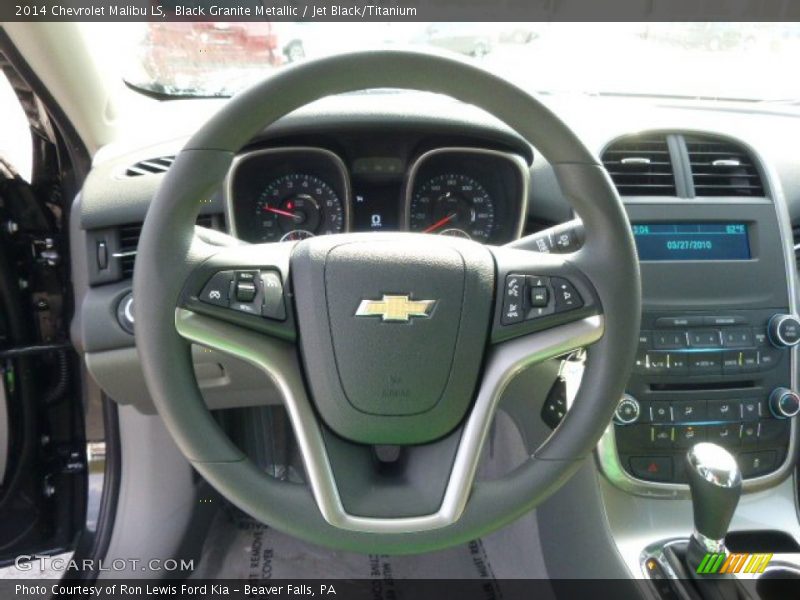 Black Granite Metallic / Jet Black/Titanium 2014 Chevrolet Malibu LS