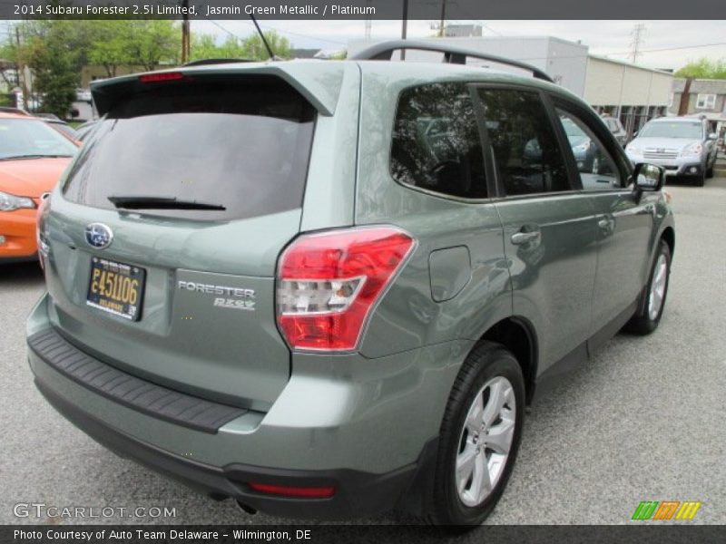 Jasmin Green Metallic / Platinum 2014 Subaru Forester 2.5i Limited