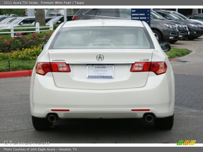 Premium White Pearl / Taupe 2011 Acura TSX Sedan