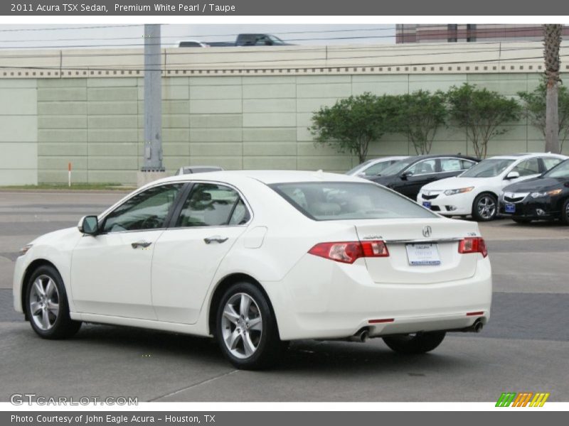 Premium White Pearl / Taupe 2011 Acura TSX Sedan