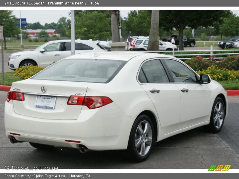 Premium White Pearl / Taupe 2011 Acura TSX Sedan