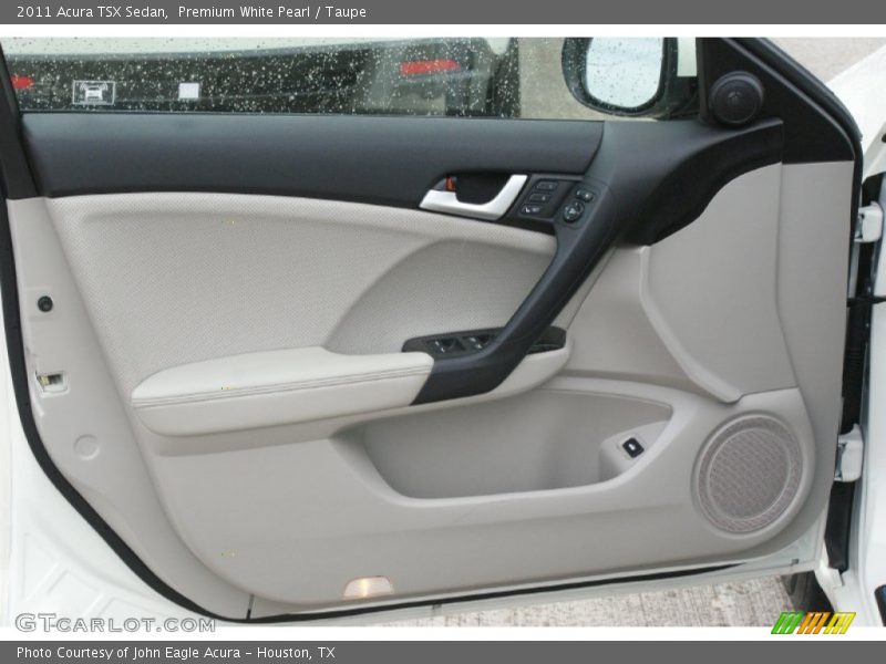 Premium White Pearl / Taupe 2011 Acura TSX Sedan