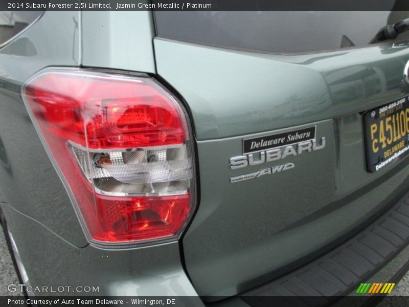 Jasmin Green Metallic / Platinum 2014 Subaru Forester 2.5i Limited