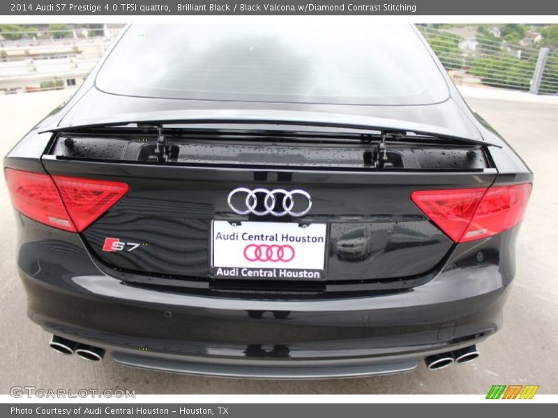 Brilliant Black / Black Valcona w/Diamond Contrast Stitching 2014 Audi S7 Prestige 4.0 TFSI quattro