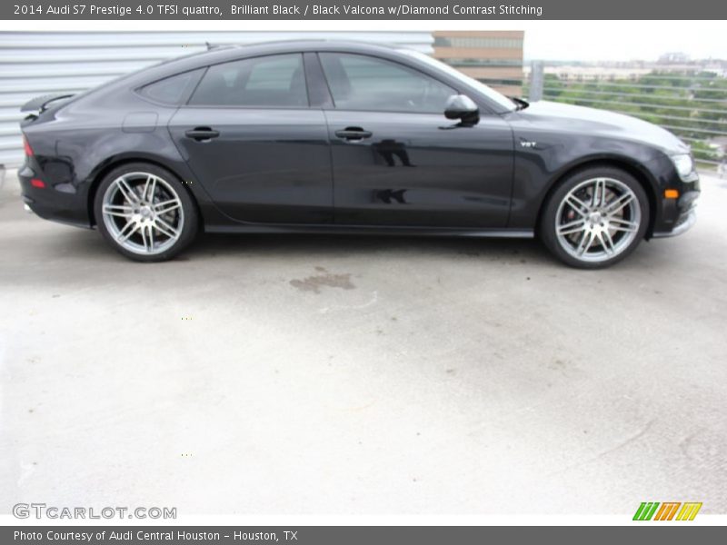 Brilliant Black / Black Valcona w/Diamond Contrast Stitching 2014 Audi S7 Prestige 4.0 TFSI quattro