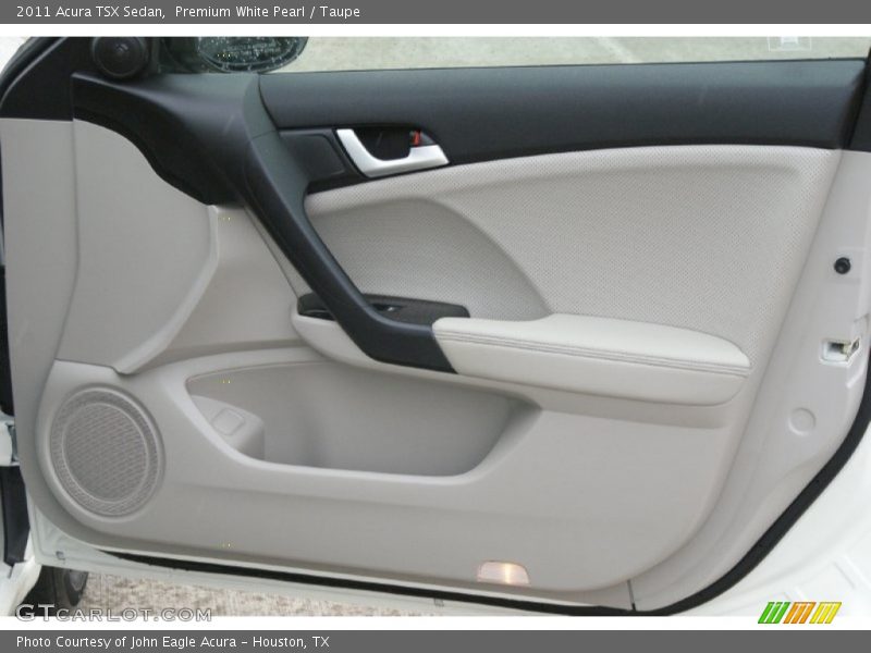 Premium White Pearl / Taupe 2011 Acura TSX Sedan