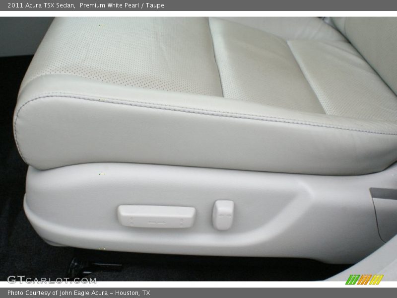 Premium White Pearl / Taupe 2011 Acura TSX Sedan