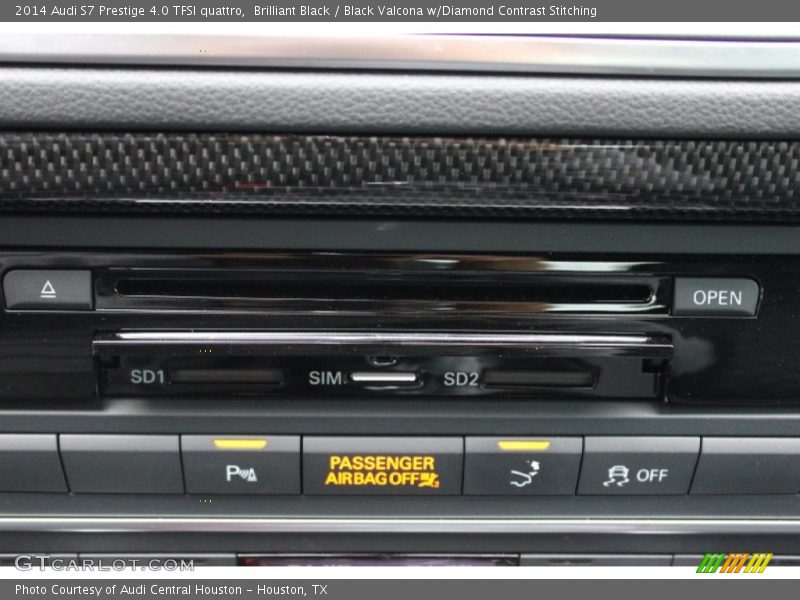 Brilliant Black / Black Valcona w/Diamond Contrast Stitching 2014 Audi S7 Prestige 4.0 TFSI quattro