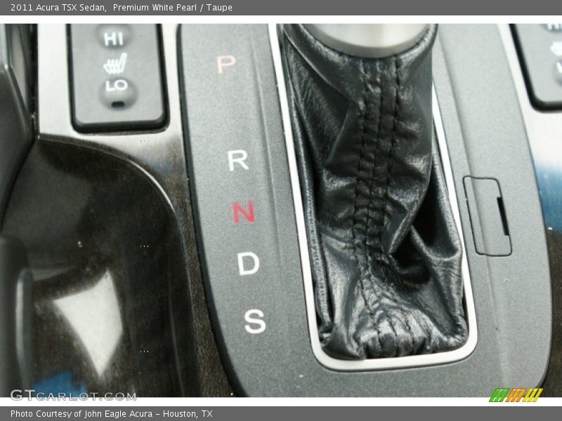 Premium White Pearl / Taupe 2011 Acura TSX Sedan