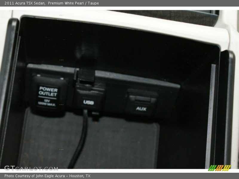 Premium White Pearl / Taupe 2011 Acura TSX Sedan