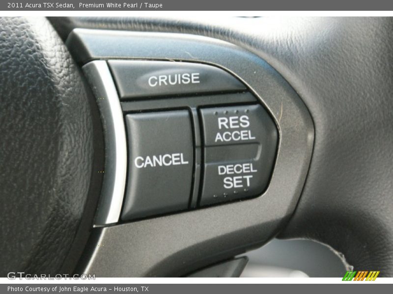 Premium White Pearl / Taupe 2011 Acura TSX Sedan