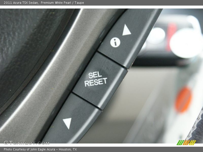 Premium White Pearl / Taupe 2011 Acura TSX Sedan