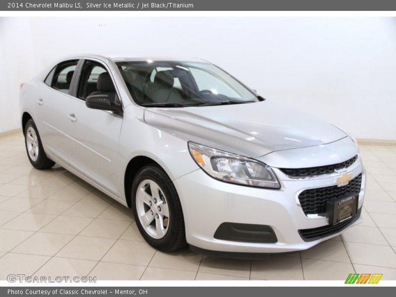 Silver Ice Metallic / Jet Black/Titanium 2014 Chevrolet Malibu LS