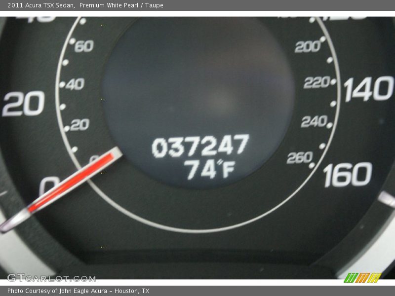 Premium White Pearl / Taupe 2011 Acura TSX Sedan