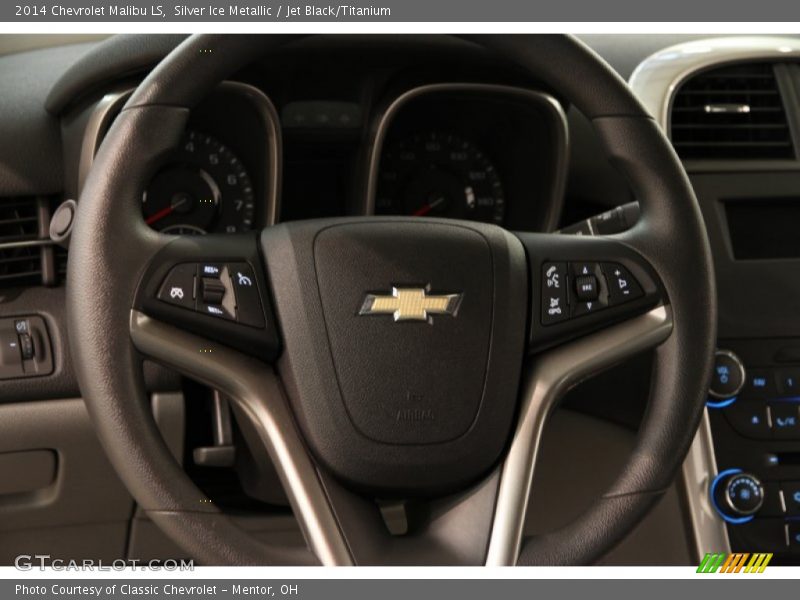 Silver Ice Metallic / Jet Black/Titanium 2014 Chevrolet Malibu LS