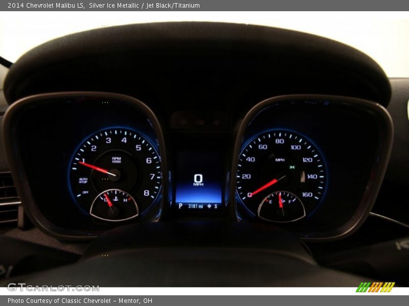 Silver Ice Metallic / Jet Black/Titanium 2014 Chevrolet Malibu LS