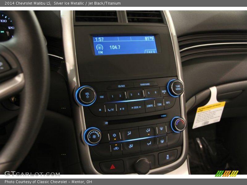 Silver Ice Metallic / Jet Black/Titanium 2014 Chevrolet Malibu LS