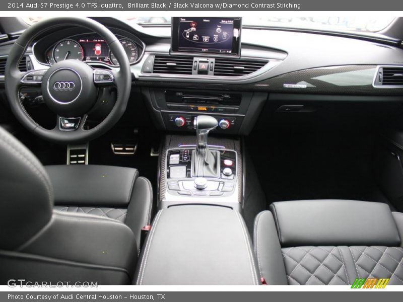 Brilliant Black / Black Valcona w/Diamond Contrast Stitching 2014 Audi S7 Prestige 4.0 TFSI quattro