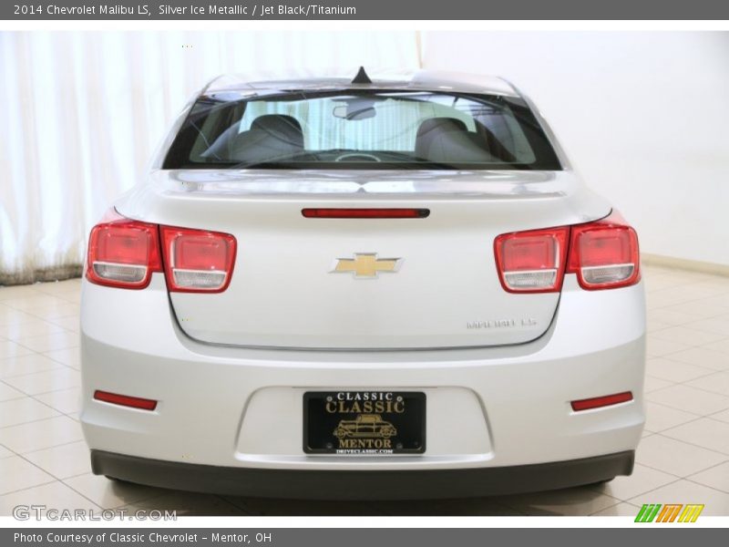 Silver Ice Metallic / Jet Black/Titanium 2014 Chevrolet Malibu LS