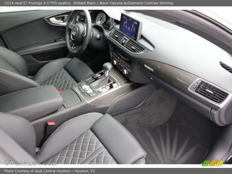 Brilliant Black / Black Valcona w/Diamond Contrast Stitching 2014 Audi S7 Prestige 4.0 TFSI quattro