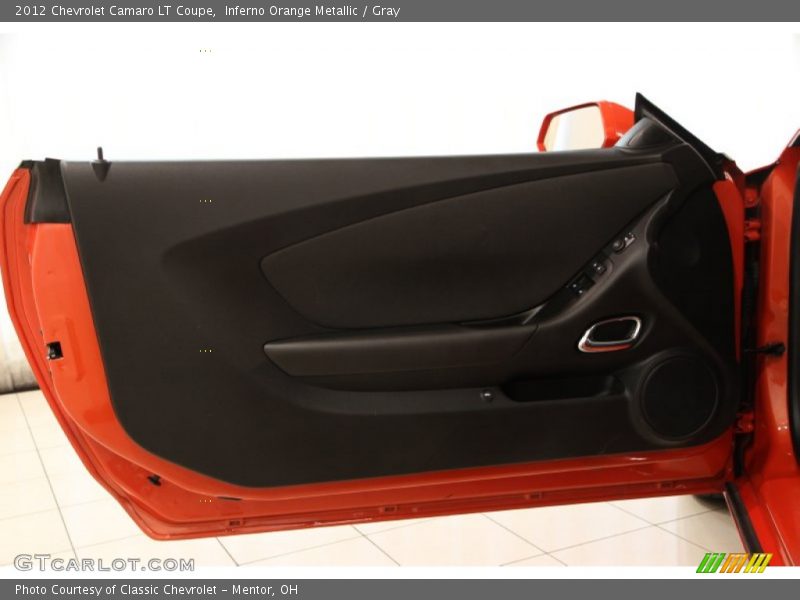 Inferno Orange Metallic / Gray 2012 Chevrolet Camaro LT Coupe