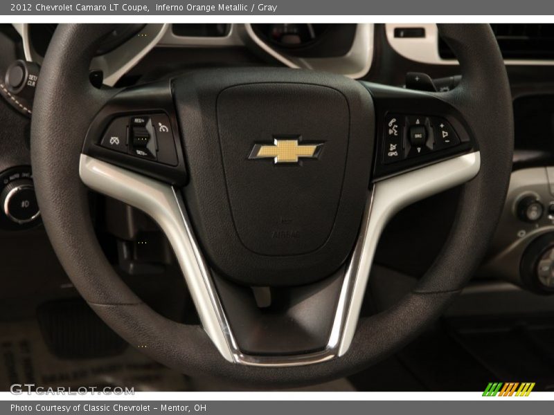 Inferno Orange Metallic / Gray 2012 Chevrolet Camaro LT Coupe