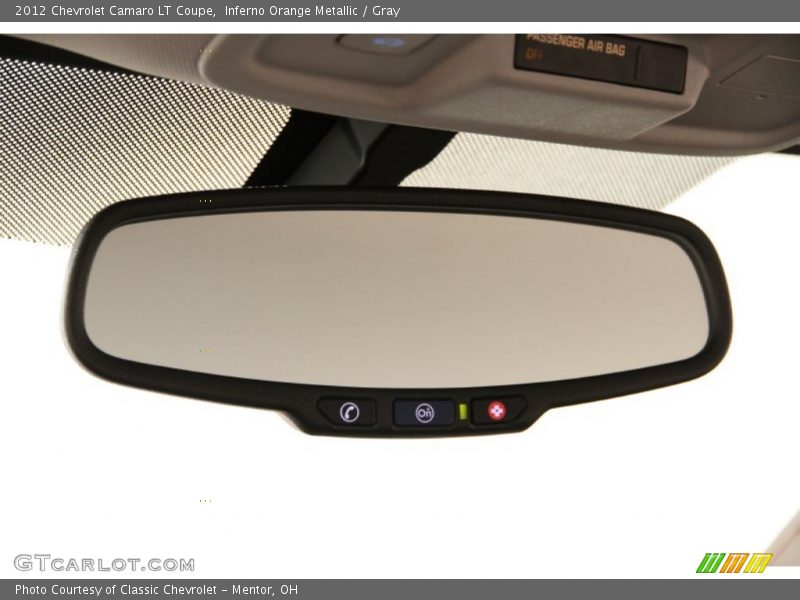 Inferno Orange Metallic / Gray 2012 Chevrolet Camaro LT Coupe