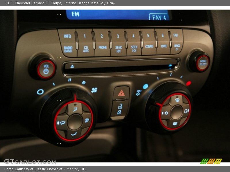 Inferno Orange Metallic / Gray 2012 Chevrolet Camaro LT Coupe