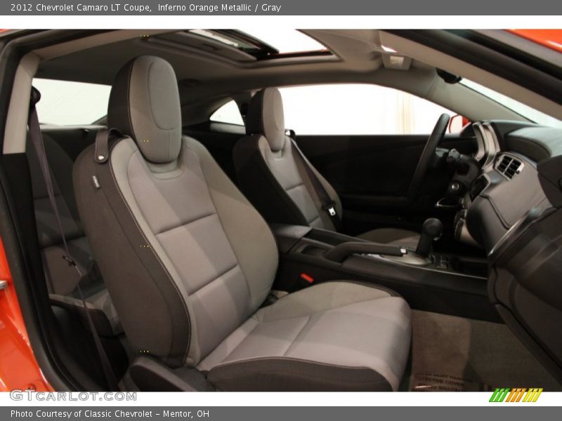 Inferno Orange Metallic / Gray 2012 Chevrolet Camaro LT Coupe