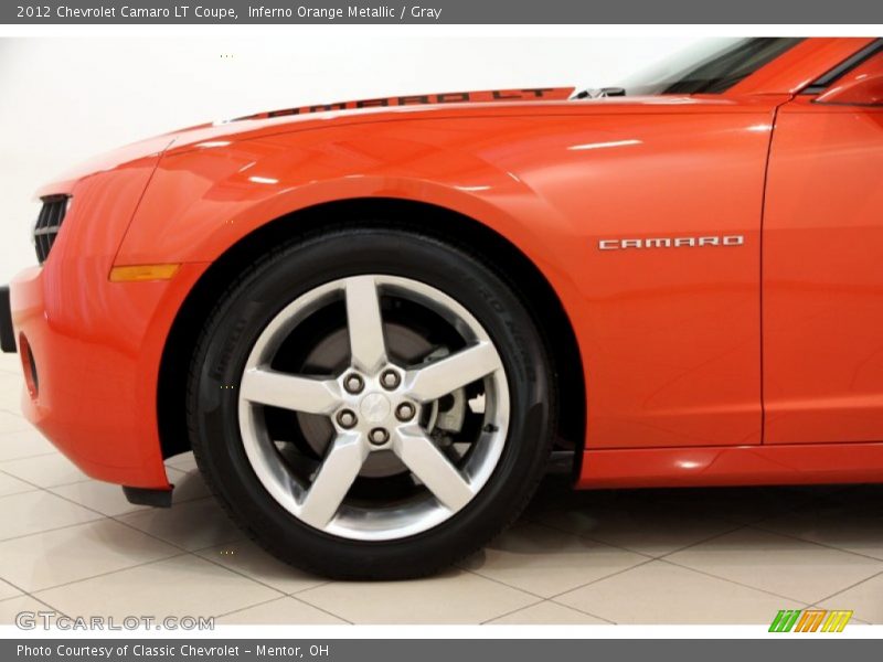 Inferno Orange Metallic / Gray 2012 Chevrolet Camaro LT Coupe