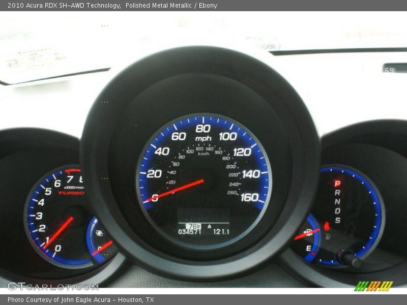 Polished Metal Metallic / Ebony 2010 Acura RDX SH-AWD Technology